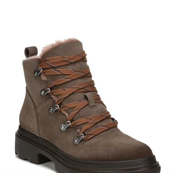 Naturalizer sz 9.5 Julian Shearling Hiker Booties hiking Waterproof boots - Picture 4 of 10